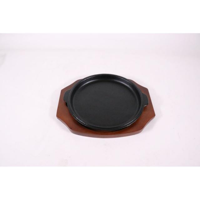 （まとめ買い）カンダ S ステーキ皿 縁付丸型B 21cm 〔×3〕 【北海道・沖縄・離島配送不可】
