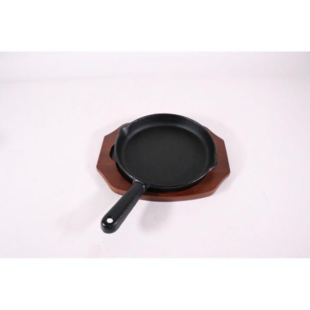 （まとめ買い）カンダ S ステーキ皿 手付丸型B 19cm 〔×3〕 【北海道・沖縄・離島配送不可】