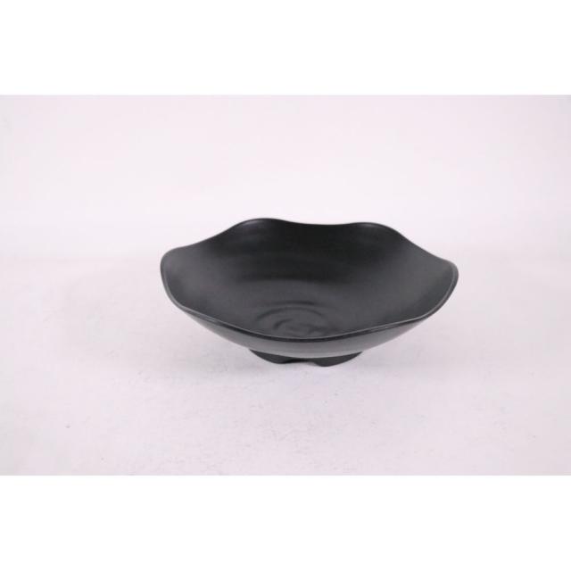 （まとめ買い）カンダ ビュッフェ UL-2675(BKM) 26cm盛鉢 黒MT 〔×3〕 【北海道・沖縄・離島配送不可】