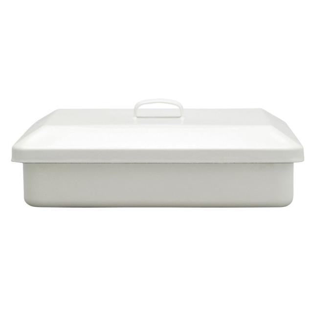 （まとめ買い）野田琺瑯 DG-35W 道具箱(全白) 保存容器 収納ケース 〔×3〕 【北海道・沖縄・離島配送不可】