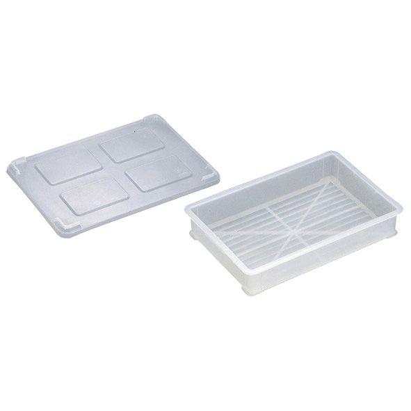 （まとめ買い）岐阜プラスチック工業 パンコンテナー小型浅 透明 〔×3〕 【北海道・沖縄・離島配送不可】