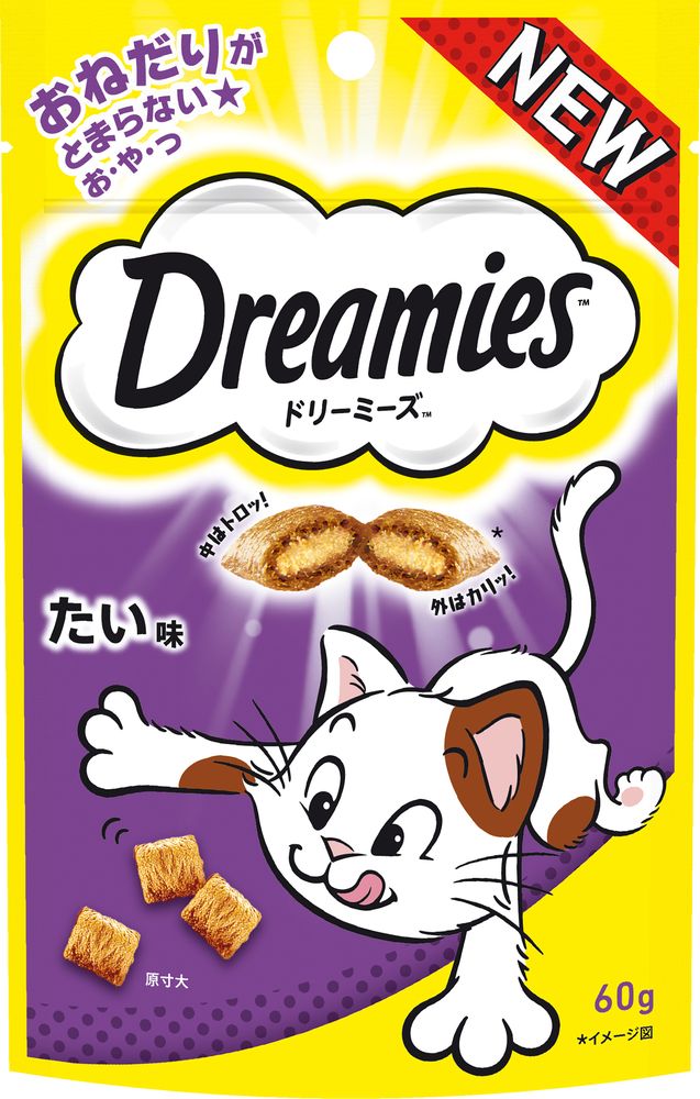 （まとめ買い）マース ドリーミーズ たい味 60g 猫用おやつ 〔×24〕 【北海道・沖縄・離島配送不可】