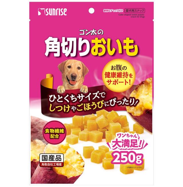 （まとめ買い）サンライズ ゴン太の角切りおいも 250g 犬用おやつ 〔×12〕の通販は