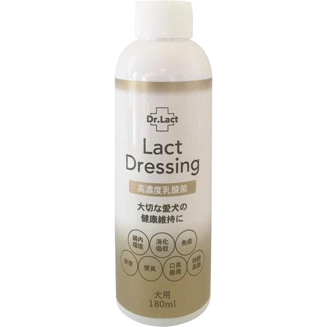 （まとめ買い）kimamori Dr.Lact 乳酸菌 ラクトドレッシング 犬用 180ml 犬用フード 〔×3〕 【北海道・沖縄・離島配送不可】