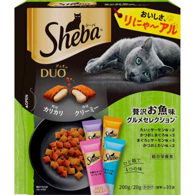 （まとめ買い）マース シーバ デュオ 贅沢お魚味グルメセレクション 200g 猫用フード 〔×8〕の通販は