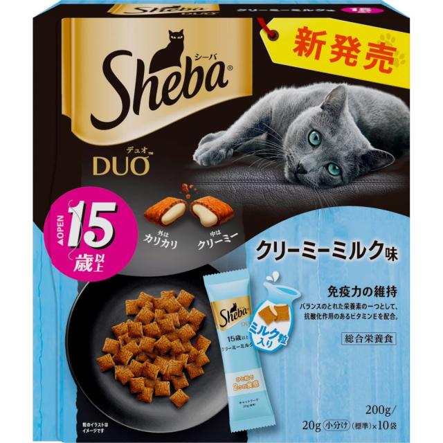 （まとめ買い）マース シーバ デュオ 15歳以上 クリーミーミルク味 200g 猫用フード 〔×8〕の通販は 5,022円