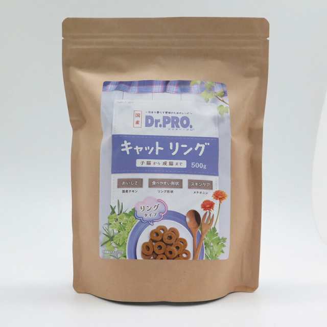 （まとめ買い）ニチドウ Dr.PRO. キャットリング500g 猫用フード 〔×4〕 【北海道・沖縄・離島配送不可】の通販は