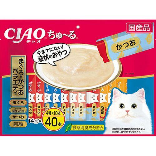 （まとめ買い）いなばペットフード CIAO ちゅ〜る まぐろ・かつおバラエティ 14g×40本入り SC-132 猫用おやつ 〔×3〕 8,234円
