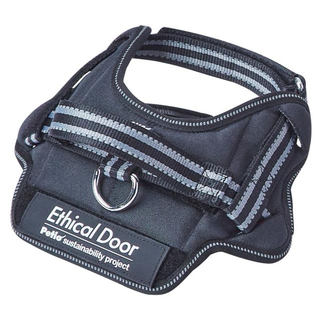 ペティオ 犬用胴輪 EthicalDoor イージーウェアハーネス S ブラック 犬用 【北海道・沖縄・離島配送不可】