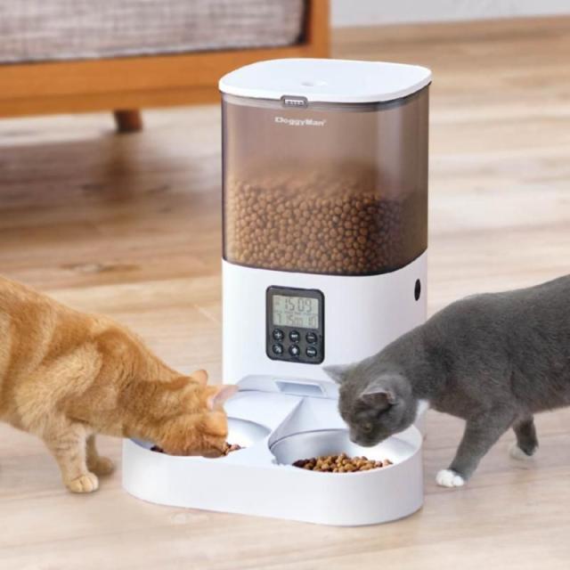 ドギーマン なかよく食べる 自動給餌食器 ツイン 6L 犬猫用 ペット用品 【北海道・沖縄・離島配送不可】_6