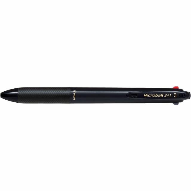 【メール便発送】パイロット 多機能ペン アクロボール3+1 0.7mm ブラック BKHAB-50F-B