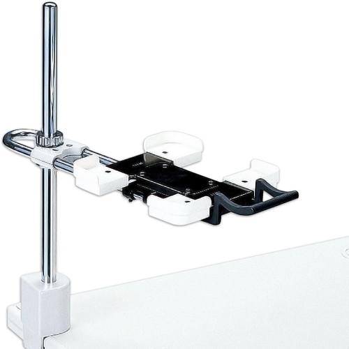 プラス 電話機台 新型クランプタイプ 受皿サイズ可変 ワイドタイプ 皿面高さ110〜400mm TE-232JL 【北海道・沖縄・離島配送不可】