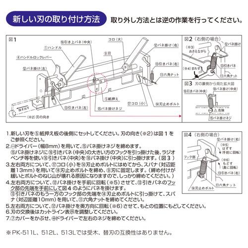 プラス 断裁機用替刃 PK-511H(PK-511・511L用) 1枚入 PK-511H 【北海道・沖縄・離島配送不可】_5