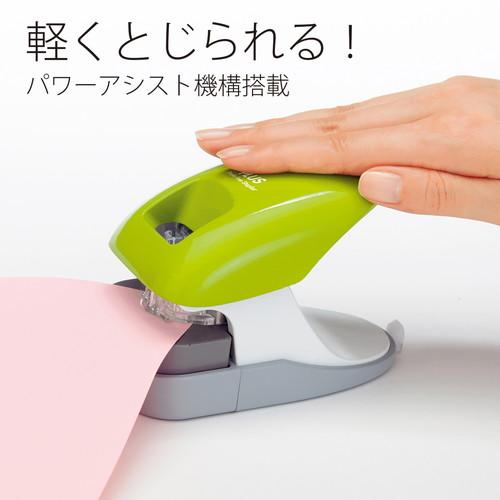 （まとめ買い）プラス 針なしホッチキス ペーパークリンチ 卓上型 グリーン SL-112A 〔3個セット〕 【北海道・沖縄・離島配送不可】_2