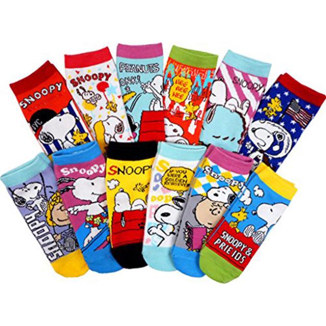 スヌーピー 靴下 ソックス 12種類柄 12足セット 足首丈 サイズ19 24cm 北海道 沖縄配送不可 の通販はau Pay マーケット フジックス