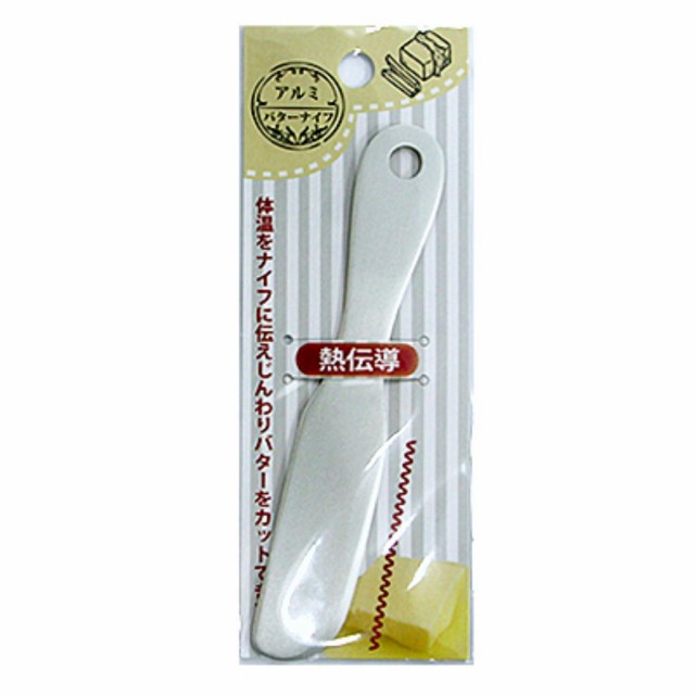 日本製 Japan セキカワ アルミ製　バターナイフ　無地　シルバー 〔まとめ買い20個セット〕の通販は
