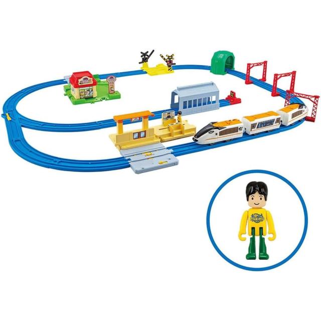 タカラトミー プラレール 情景いっぱい！トミカと遊べる！アクションタウンセット 電車 列車 おもちゃ 3歳以上 【北海道・沖縄・離島配送不可】