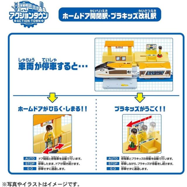 タカラトミー プラレール 情景いっぱい！トミカと遊べる！アクションタウンセット 電車 列車 おもちゃ 3歳以上 【北海道・沖縄・離島配送不可】