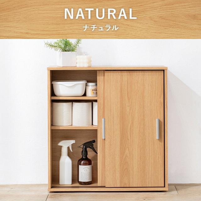 薄型トイレラック 〔ts120942〕 幅59×奥行19.5cm ブラウン 【北海道・沖縄・離島配送不可】_12