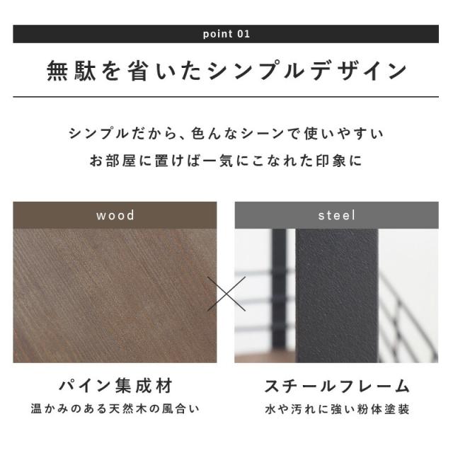 キャスター付き3段ワゴン 〔ts121008〕 スリム 幅40.5×奥行20×高さ77cm ホワイト 【北海道・沖縄・離島配送不可】_2