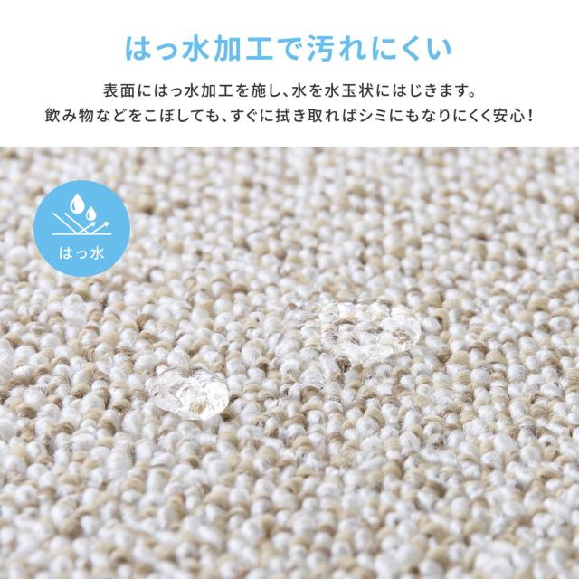 防炎・撥水付き国産高機能カーペット 〔ts121308〕 江戸間 4.5帖（261×261cm） ブルー 【北海道・沖縄・離島配送不可】_4