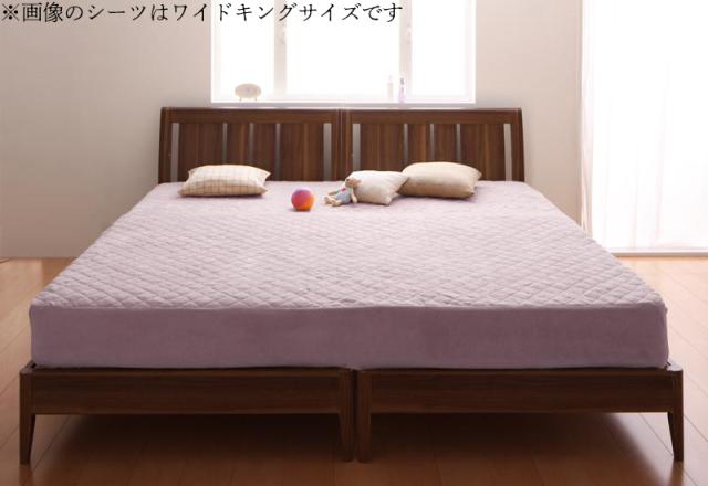 20色から選べる!マイクロファイバー パッド一体型ボックスシーツ〔中わた通常タイプ〕 ファミリー ミルキーイエローの通販は