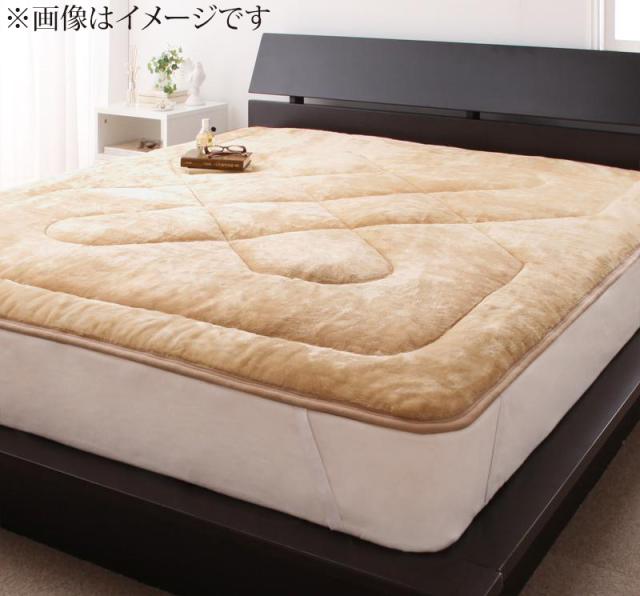 寝心地・カラー・タイプが選べる！大きいサイズのパッド・シーツ シリーズ プレミアムマイクロ 敷きパッド クイーン ナチュラルベージュの通販は 8,385円