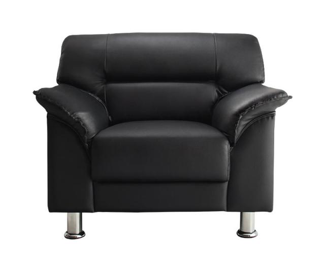 セットが選べるモダンデザイン応接ソファシリーズ 〔BLACK〕ブラック ソファ 単品 1Pサイズ（1人掛け） ブラック 【北海道・沖縄・離島配送不可】