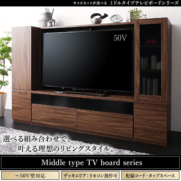 ミドルタイプテレビボードシリーズ 〔city sign〕シティサイン テレビボード単品 ウォルナットブラウン 【北海道・沖縄・離島配送不可】_19