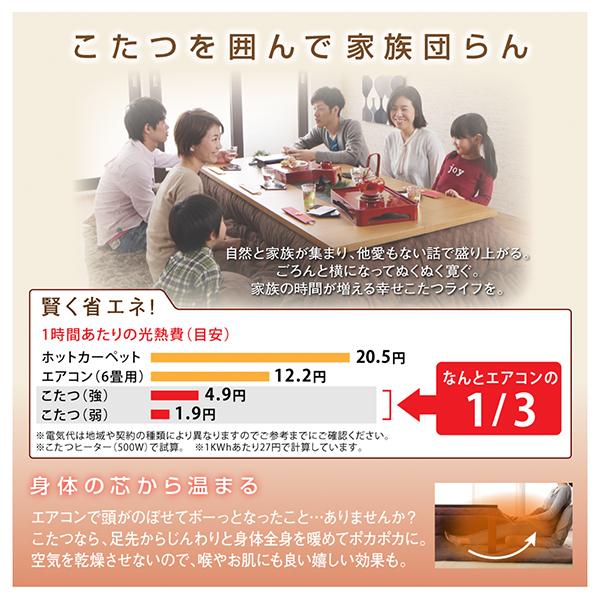 ふっくら綿入り うさぎ和柄 こたつ布団 〔つきひ〕 こたつ用掛け布団&敷き布団2点セット 4尺長方形(80×120cm)天板対応 よもぎ 【北海道・沖縄・離島配送不可】_7