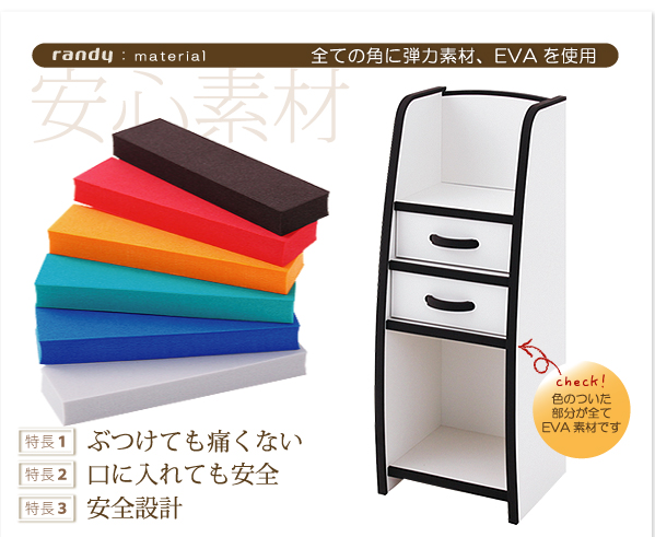 ソフト素材キッズファニチャーシリーズ ランドセルラック〔randy〕ランディ グリーン 【北海道・沖縄・離島配送不可】_7