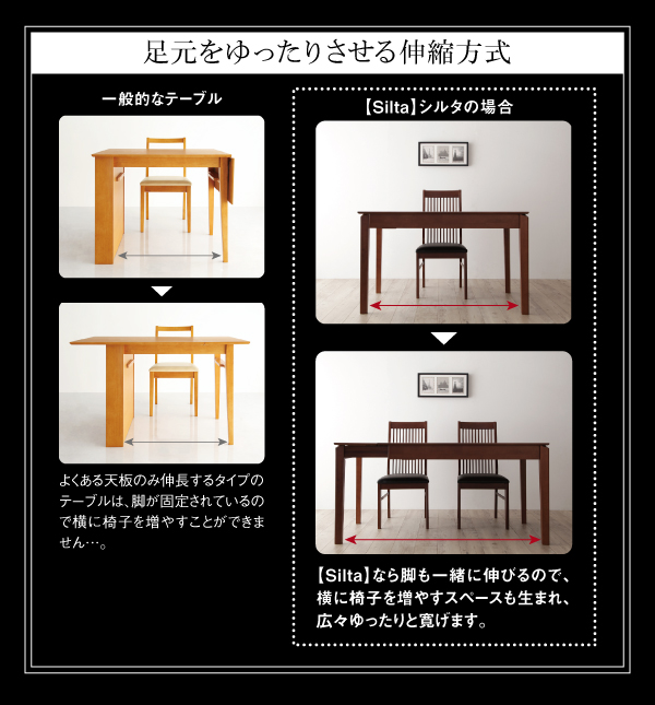 モダンデザインダイニング〔Silta〕シルタ テーブルのみ単品販売 【北海道・沖縄・離島配送不可】_5