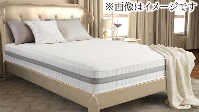 日本人技術者設計 超快眠マットレス 抗菌・防臭・防ダニ〔EVA〕エヴァ ホテルプレミアム ボンネルコイル 硬さ：かため セミシングル ホワイト 【北海道・沖縄・離島配送不可】