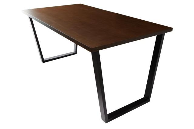 天然木ウォールナット　ヴィンテージスタイル　カフェ風ダイニング〔Volga〕ボルガ　ダイニングテーブル(W150)のみ　単品販売　ウォールナットBRの通販は