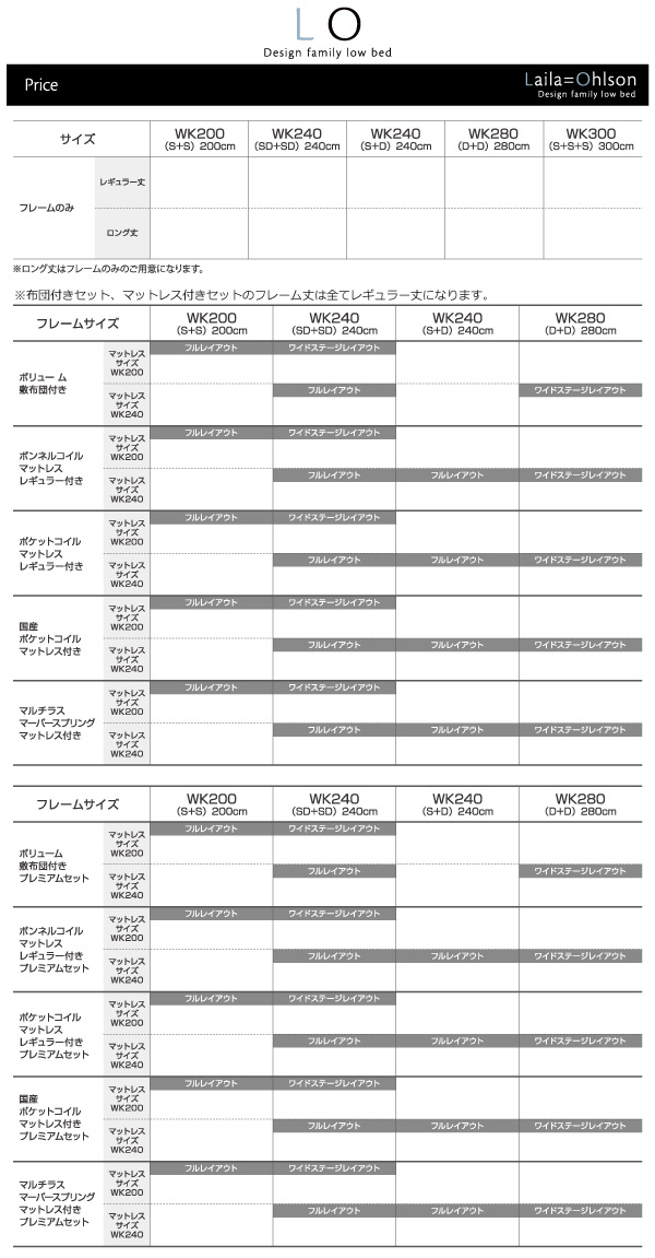〔組立設置料込み〕デザインすのこファミリーローベッド 〔Lauia Ohlsson〕ライラオールソン 〔フレームのみ・マットレスなし〕 フレーム幅WK280(D×2) レギュラー丈(通常丈)の通販は 〔組立設置料込み〕デザインすのこファミリーローベッド 〔Lauia Ohlsson〕ライラオールソン 〔フレームのみ・マットレスなし〕 フレーム幅WK280(D×2) レギュラー丈(通常丈)の通販は