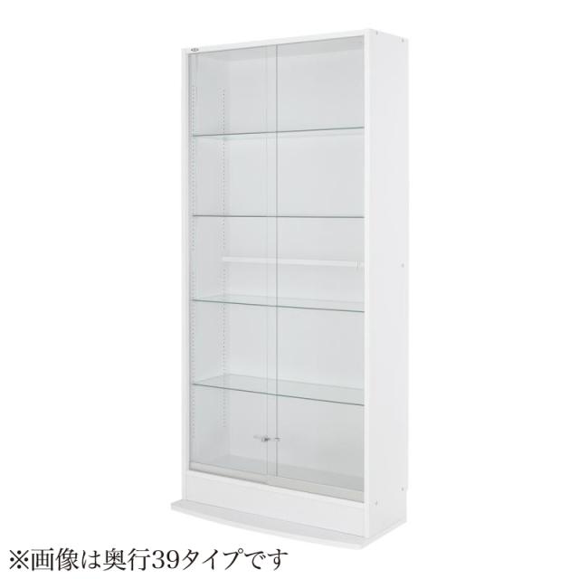 コレクションラック ワイド 本体（上置きなし） 引き戸ハイタイプ 高さ180 奥行29 ブラック 【北海道・沖縄・離島配送不可】