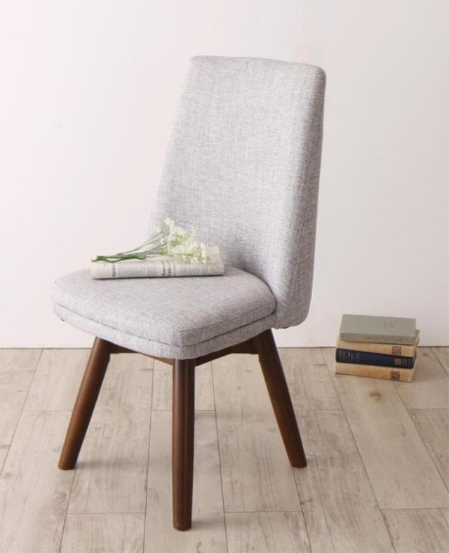 北欧ダイニング　回転チェア　ダイニング TOLV トルブ 4点セット(テーブル+チェア2脚+ベンチ1脚) ナチュラル W150 テーブルなしチェア2脚セット(同色) ブラウン(座面カラー：ライト