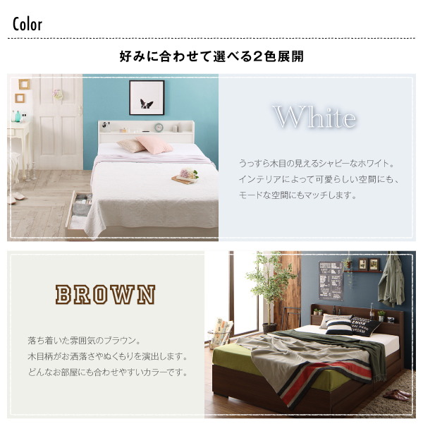 工具いらずの組み立て・分解簡単収納ベッド 〔Lacomita〕ラコミタ 〔ポケットコイルマットレス付き〕 シングル 〔フレーム色〕ホワイト 【北海道・沖縄・離島配送不可】