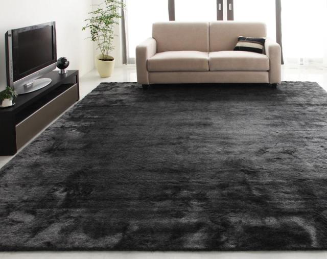 防ダニ・消臭・防炎・抗アレルギー機能付きフェイクファーラグ〔Rojye〕ロジェ 261×261cm 江戸間4.5帖サイズ ブラウンの通販は