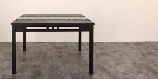アジアンモダンダイニングシリーズ 〔Aperm〕アパーム ダイニングテーブル単品 W120 アンティークブラウン 【北海道・沖縄・離島配送不可】