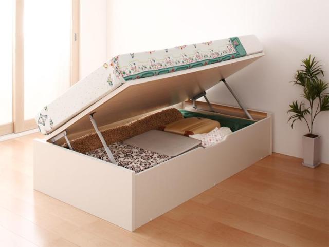 跳ね上げ ベッド 収納 シングル 薄型抗菌国産ポケットコイル 横開き 深さレギュラー お客様組立 お客様組立 アウトドア収納跳ね上げベッド 薄型抗菌国産ポケットコイル