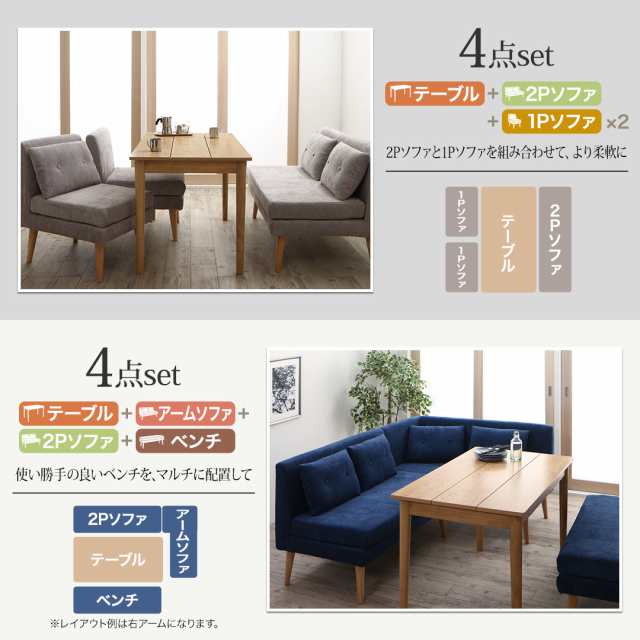 北欧デザイン ソファリビングダイニングシリーズ 〔SLIVE〕スライブ ダイニングソファ単品 1Pサイズ グレー 【北海道・沖縄・離島配送不可】_6