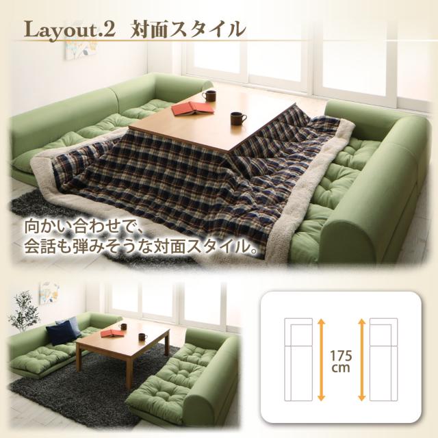 フロアコーナーソファ 〔yuffy〕ユフィ ソファ4点セット 1Pサイズ+2Pサイズ+コーナー×2 ピンク 【北海道・沖縄・離島配送不可】_4