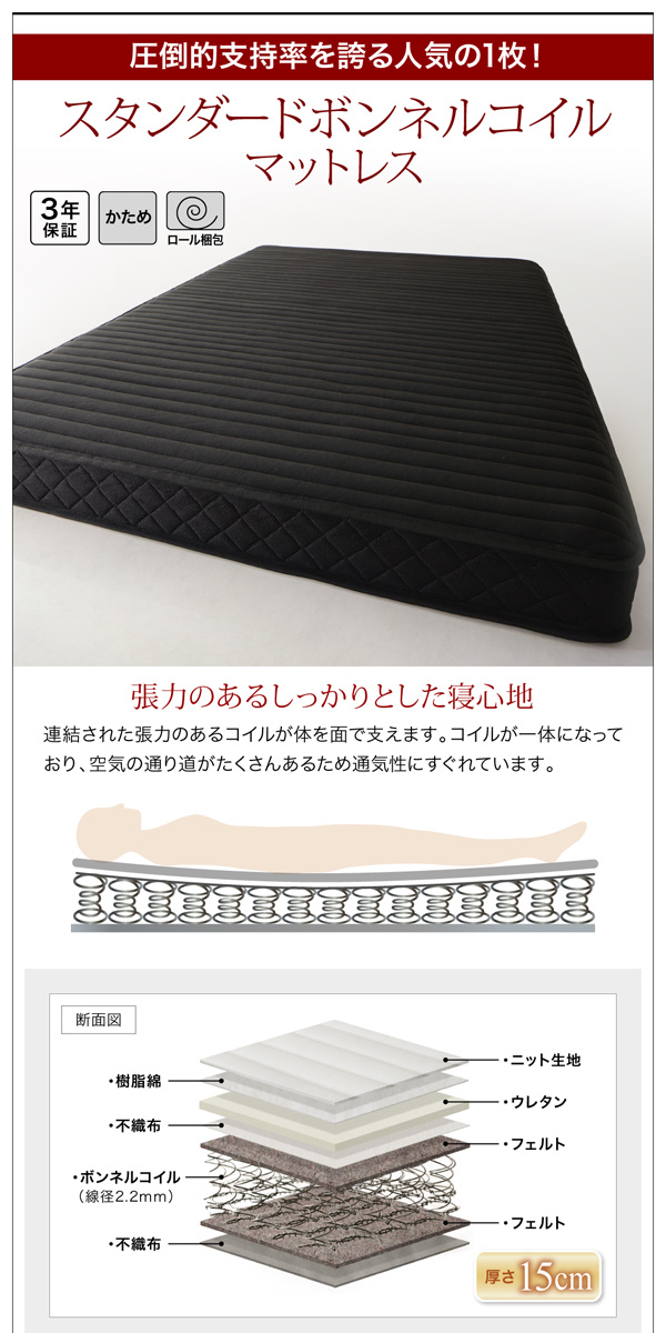 〔精神的な統合取りつける料込み〕繋ぎ合わせる 棚・差し込み付き添い人 納める寝台 〔Ernesti〕エルネスティ すのこ操作手順 〔スタンダードボンネルコイルマットレス付き添い人〕 B印字機 シングル 〔ひな型色〕まっ黒い赤銅色 【北海道・沖縄・離島送りとどける不可】