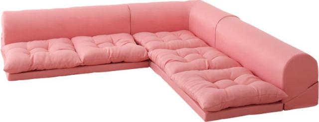 フロアコーナーソファ yuffy ユフィ ソファ3点セット 1P+2P+コーナー