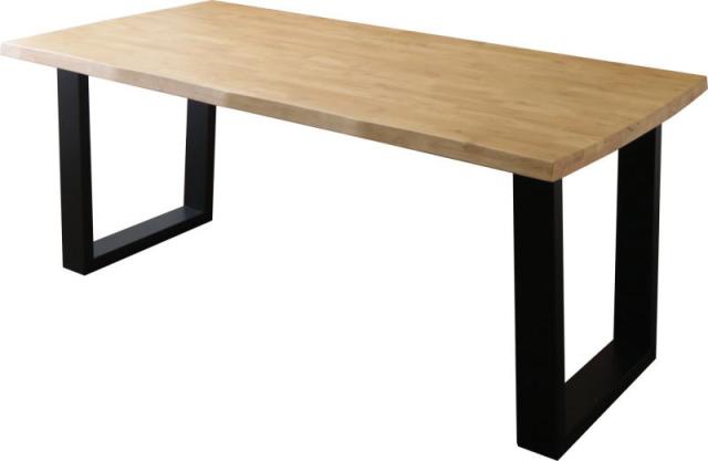 天然木無垢材 ヴィンテージデザインダイニングシリーズ 〔NELL〕ネル ダイニングテーブル単品 W180 【北海道・沖縄・離島配送不可】