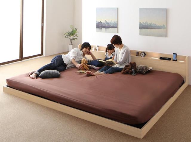 〔組立設置料込み〕布団が使えるデザインローベッド 〔Ailey〕アイリー 〔スタンダードボンネルコイルマットレス付き〕 ワイドK200(S×2) 〔フレーム色〕ダークブラウン 〔マットレス色〕ホワイトの通販は