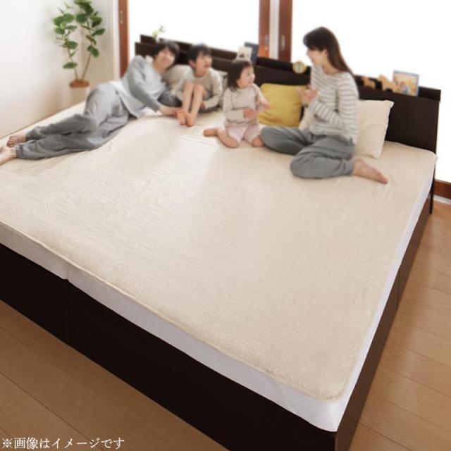 世界の今治タオル 綿100% 家族のためのコットンタオルシリーズ 敷きパッド単品 シングル アイボリー 【北海道・沖縄・離島配送不可】