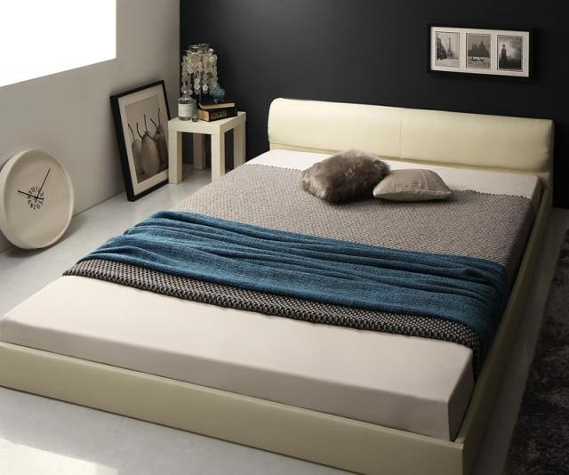 ベッド 写真はイメージです。 ベッド モダンデザインレザーフロアベッド GIRA SENCE ギラセンス