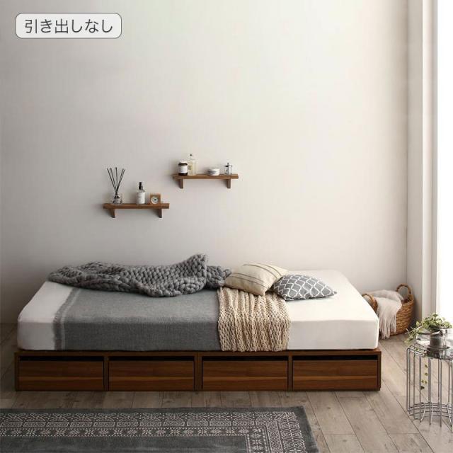 選べる引出収納付きシンプルデザインローベッド 〔Menoce〕メノーチェ 〔スタンダードボンネルコイルマットレス付き〕 引き出しなし シングル 〔フレーム色〕ホワイト 〔マットレス色〕ホワイトの通販は